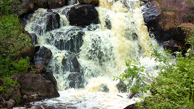 A small waterfall